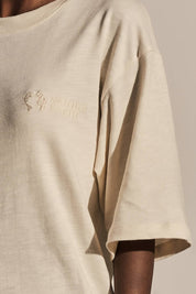 ECRU SHORT SLEEVE DRESS - HAWAII