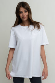 T-SHIRT OVERSIZE BIAŁY- HURON