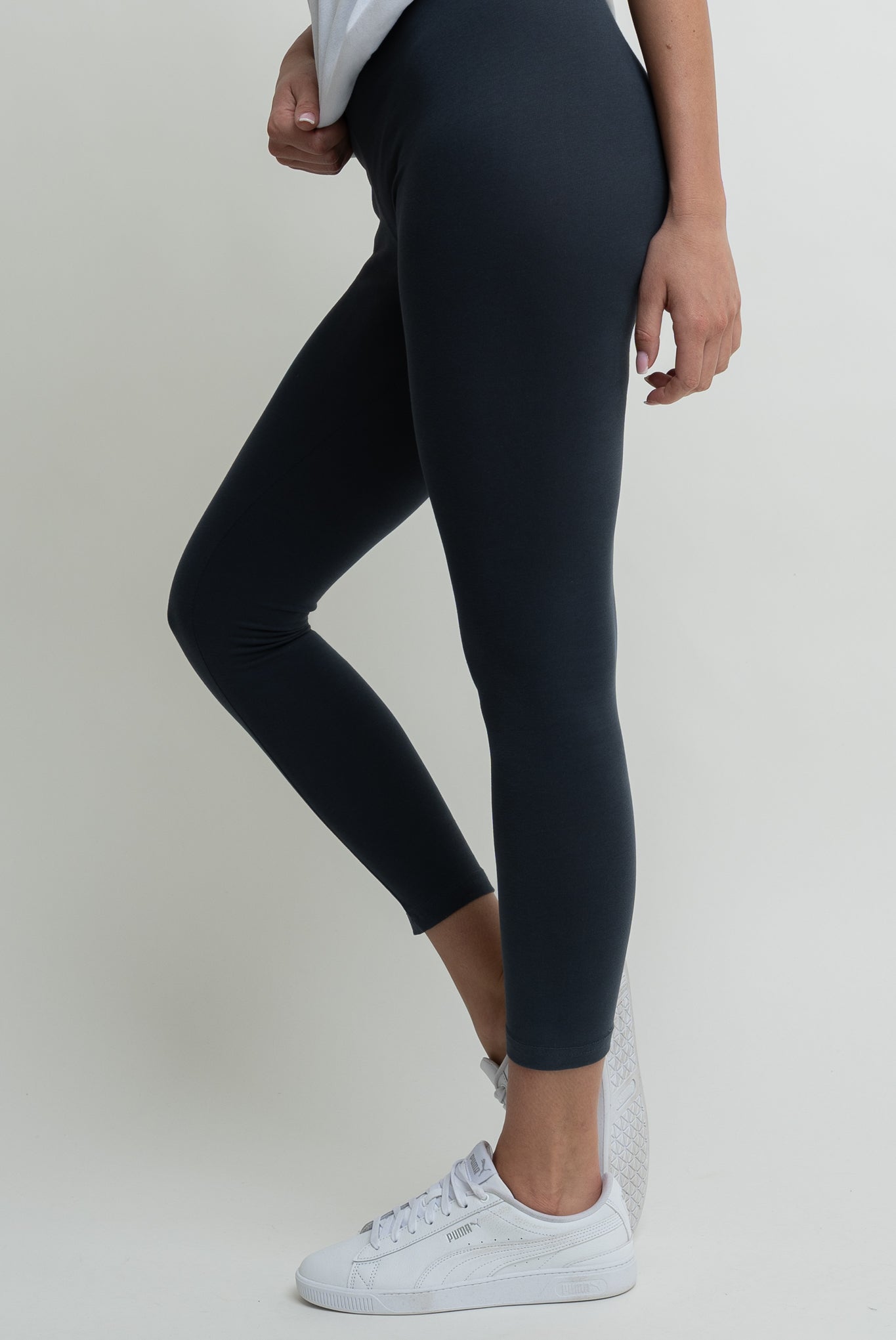 GRAPHITE COTTON LEGGINGS - LUIZIANA