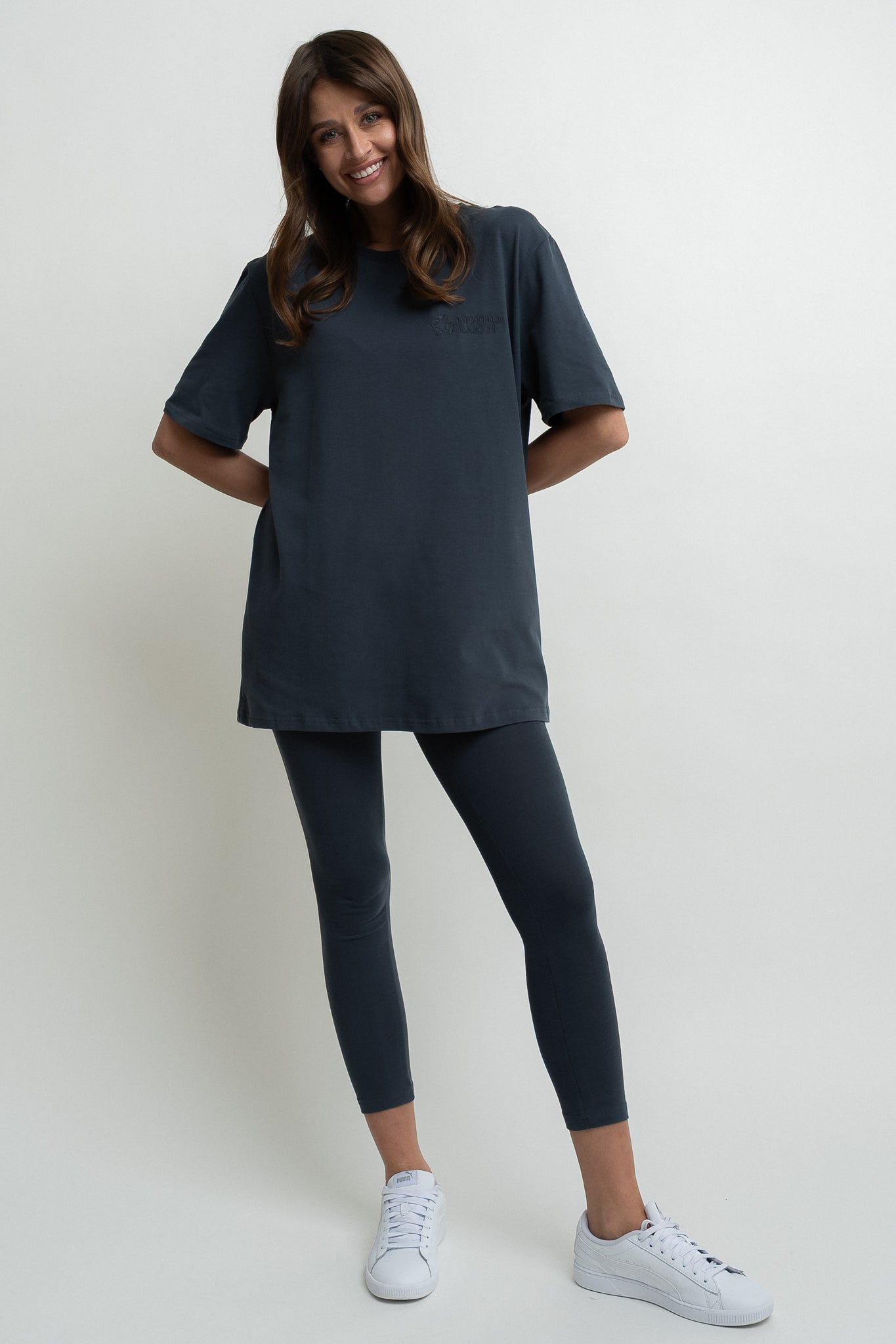 OVERSIZE GRAPHITE T-SHIRT - HURON