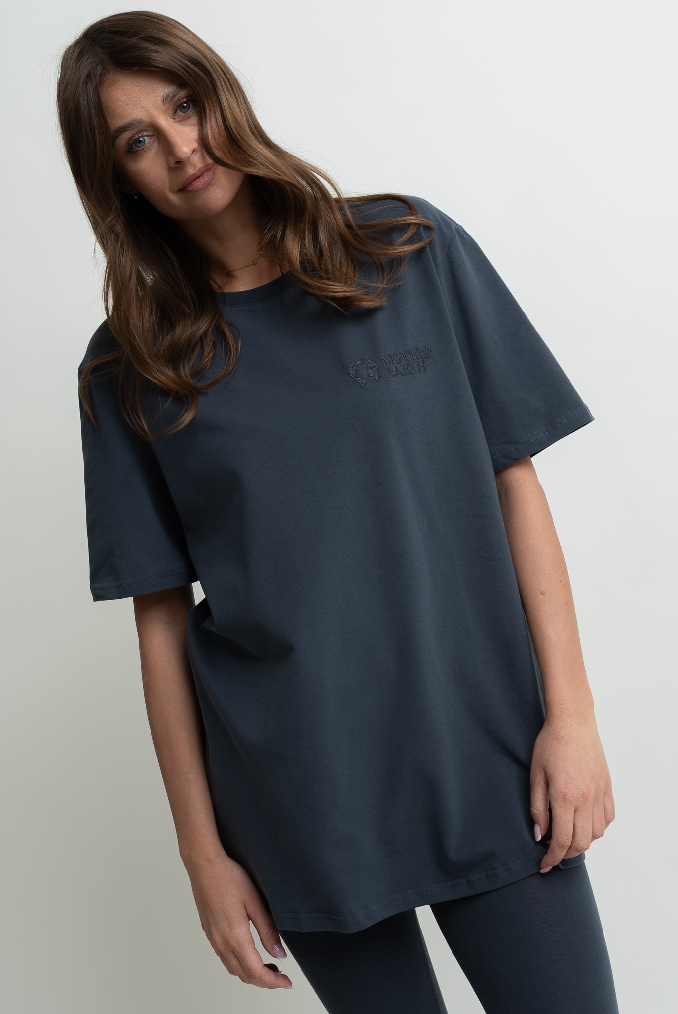 OVERSIZE GRAPHITE T-SHIRT - HURON