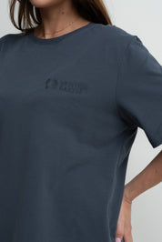OVERSIZE GRAPHITE T-SHIRT - HURON