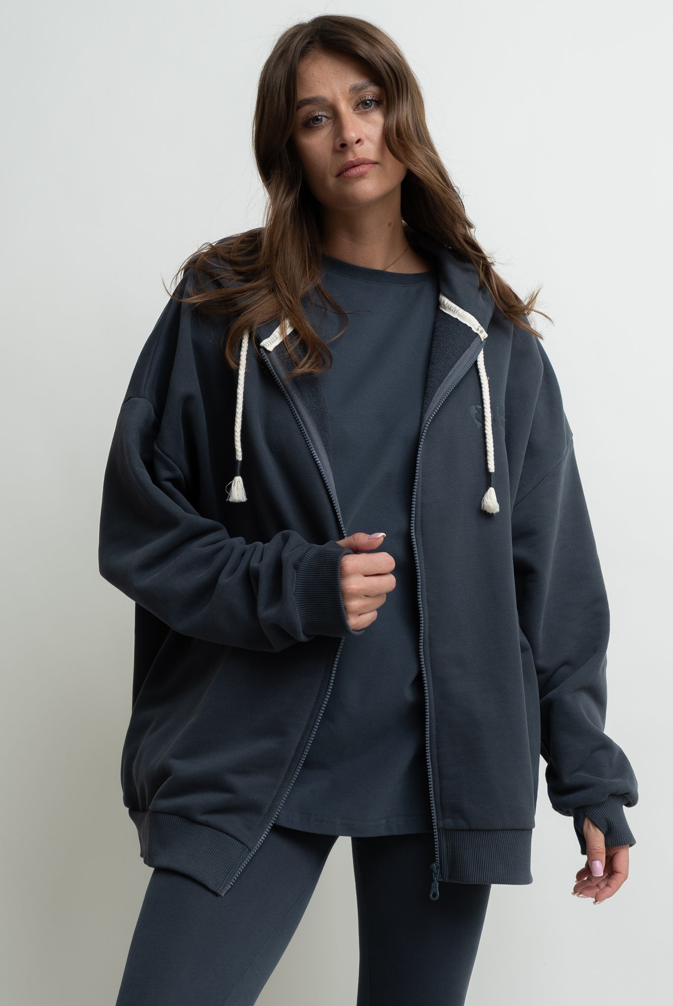 OVERSIZE GRAPHITE T-SHIRT - HURON