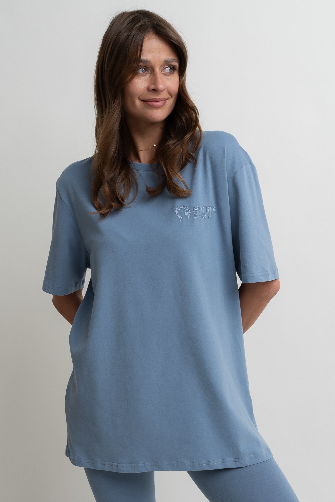 OVERSIZE T-SHIRT DARK BLUE - HURON