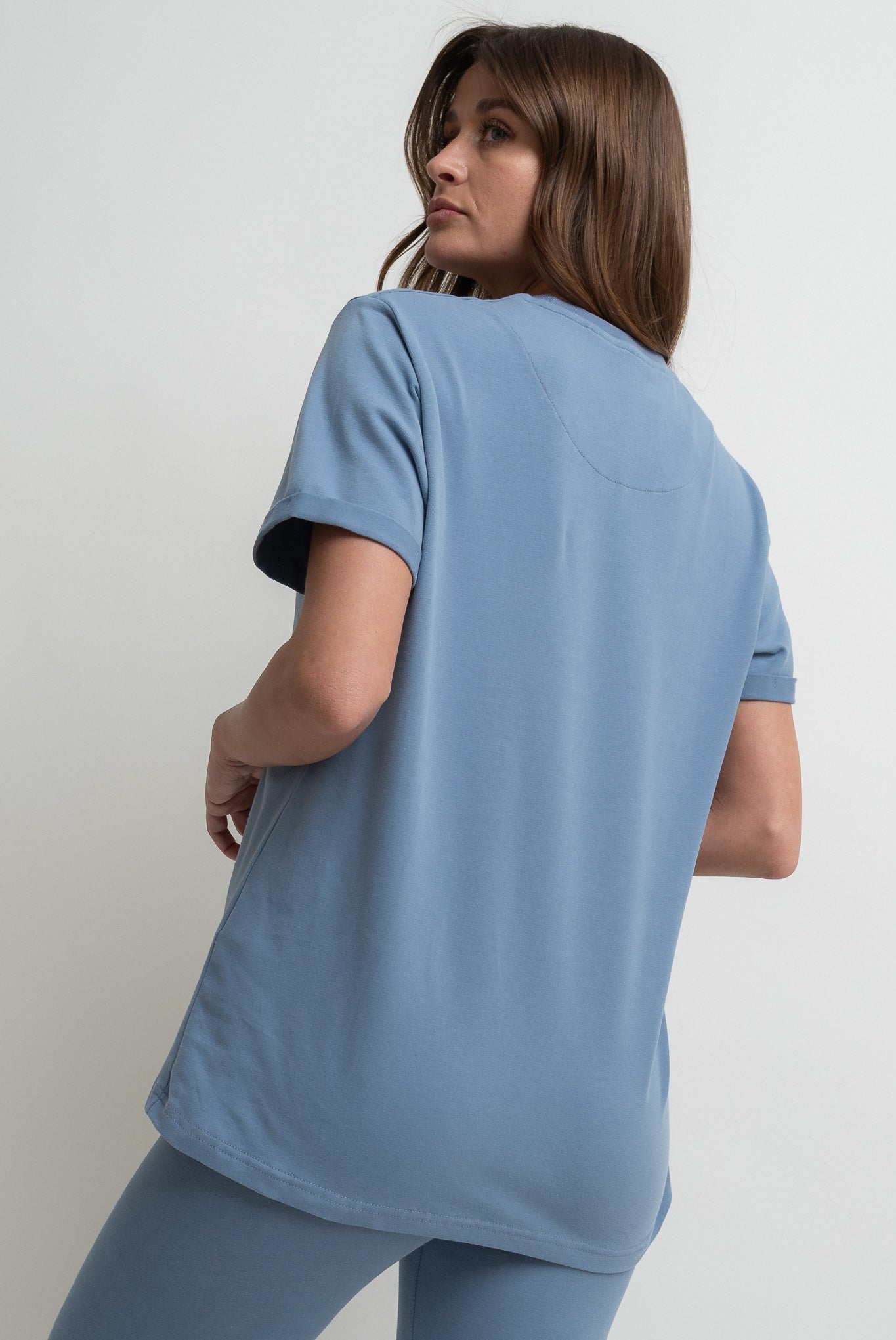 WOMEN'S DARK BLUE T-SHIRT - MORAINE