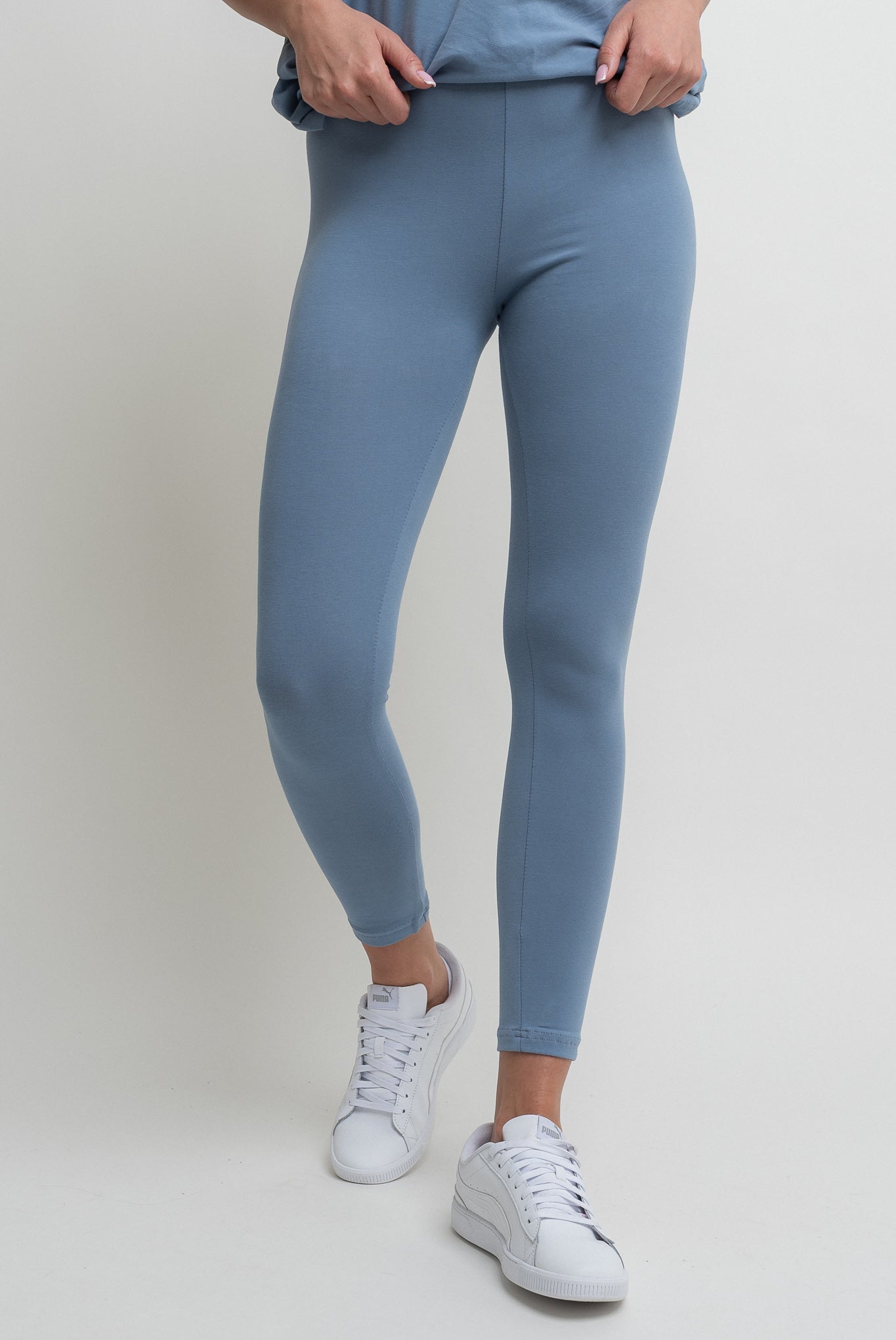 COTTON LEGGINGS DARK BLUE - LUIZIANA