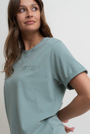 WOMEN'S TURQUOISE T-SHIRT - MORAINE