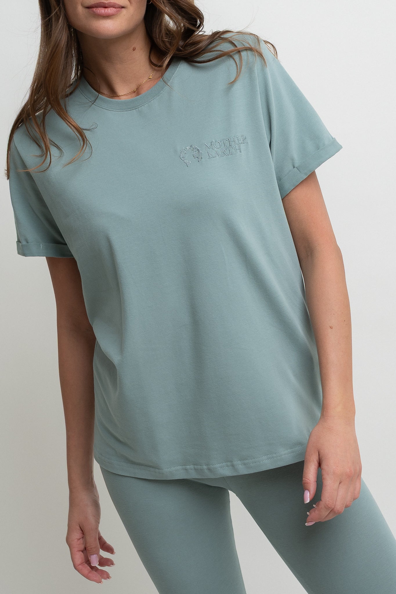 WOMEN'S TURQUOISE T-SHIRT - MORAINE