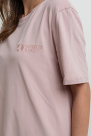 T-SHIRT OVERSIZE JASNORÓŻOWY- HURON
