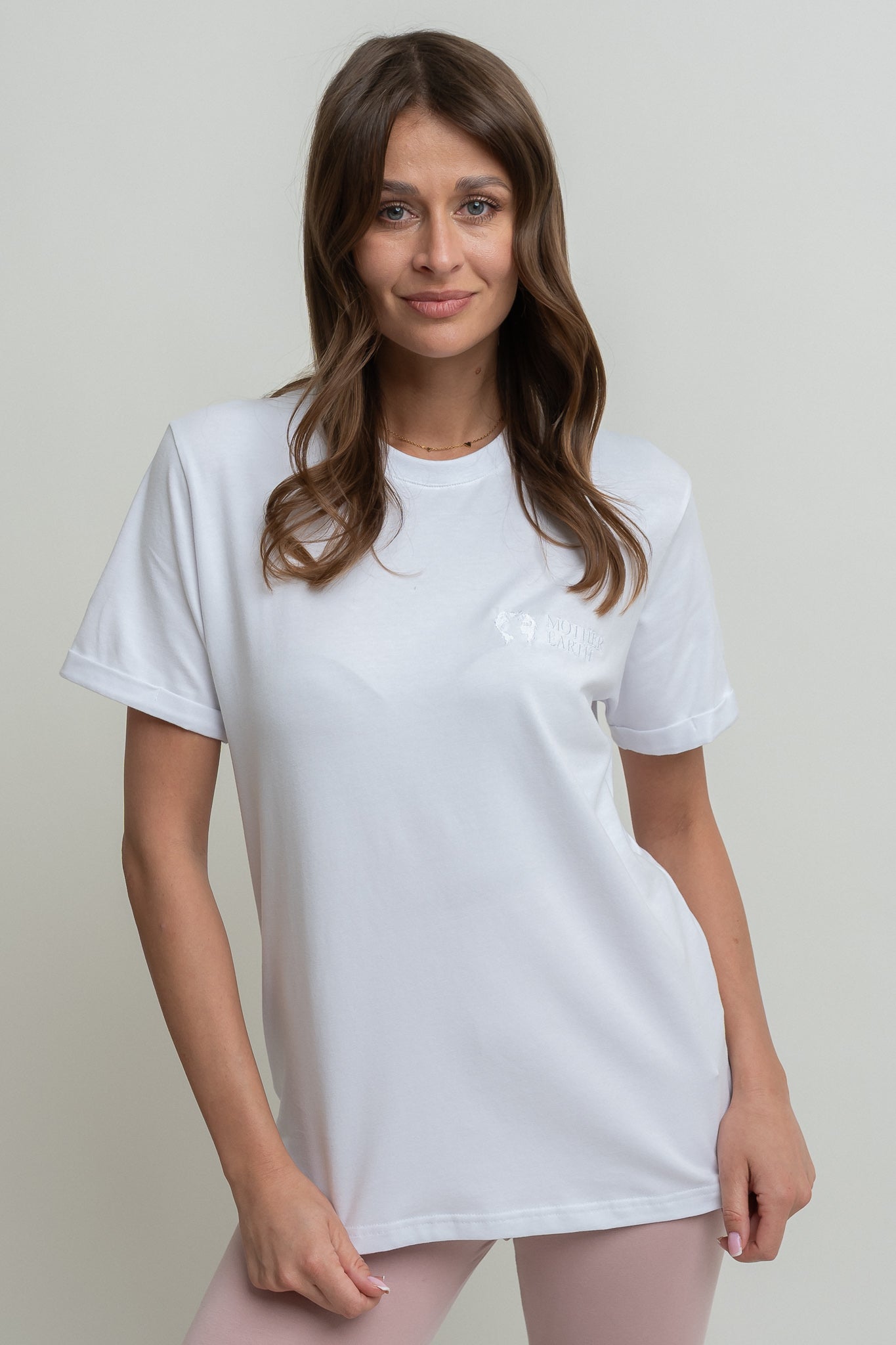 WOMEN'S WHITE T-SHIRT - MORAINE