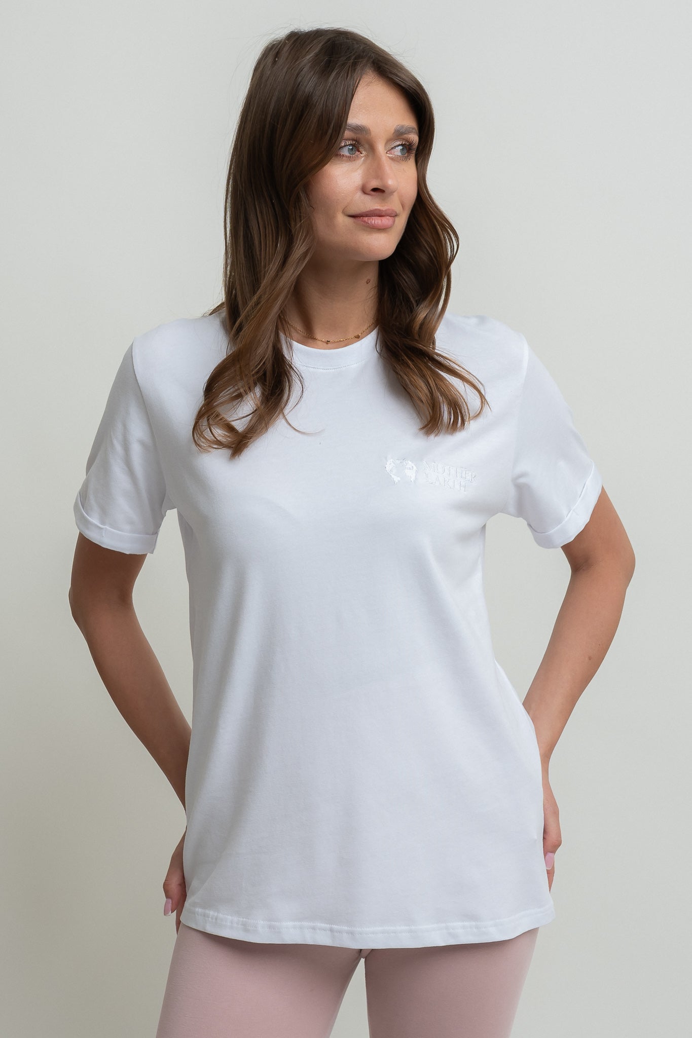 WOMEN'S WHITE T-SHIRT - MORAINE