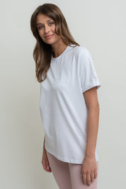 WOMEN'S WHITE T-SHIRT - MORAINE