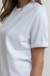 WOMEN'S WHITE T-SHIRT - MORAINE