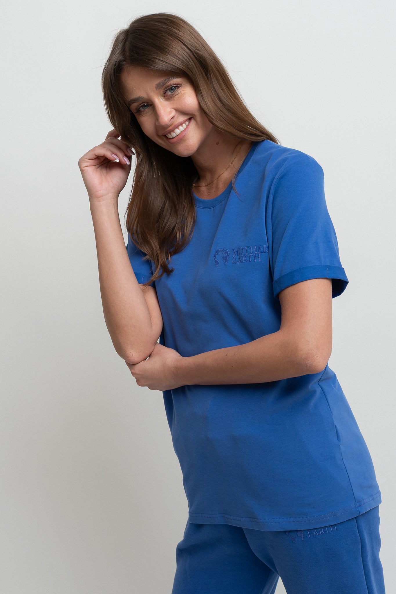 WOMEN'S CORNFLOWER BLUE T-SHIRT - MORAINE