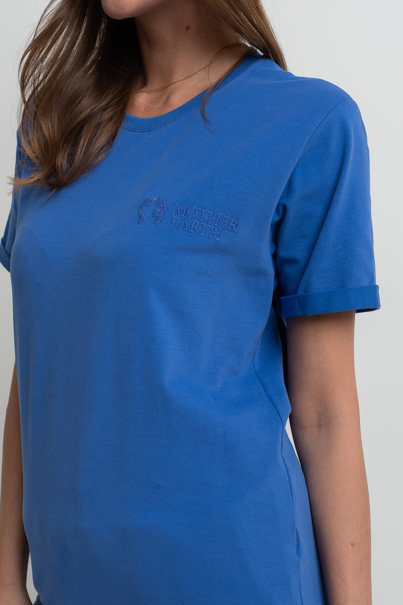 WOMEN'S CORNFLOWER BLUE T-SHIRT - MORAINE