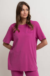 T-SHIRT OVERSIZE RÓŻOWY- HURON