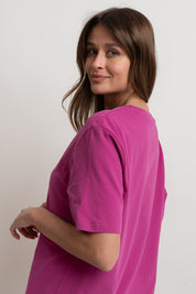 T-SHIRT OVERSIZE RÓŻOWY- HURON