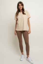 WOMEN'S BEIGE T-SHIRT - MORAINE