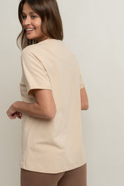 WOMEN'S BEIGE T-SHIRT - MORAINE