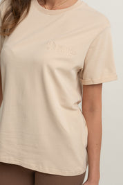 WOMEN'S BEIGE T-SHIRT - MORAINE