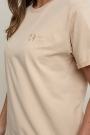 WOMEN'S BEIGE T-SHIRT - MORAINE
