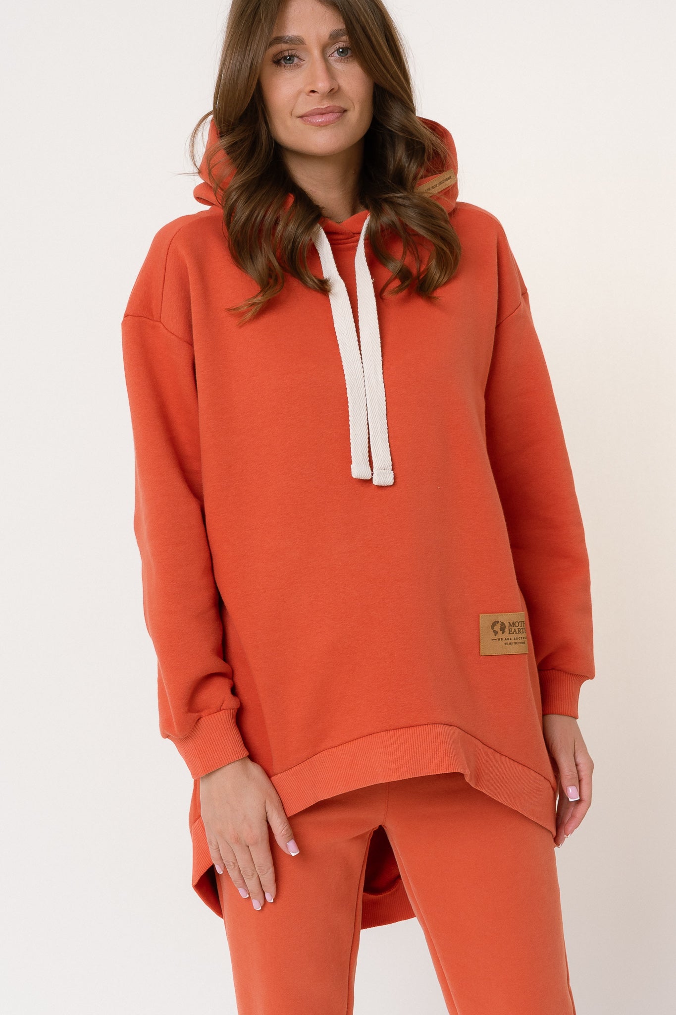 ORANGE HOODIE WITH EXTENDED BACK - ANDAMAN
