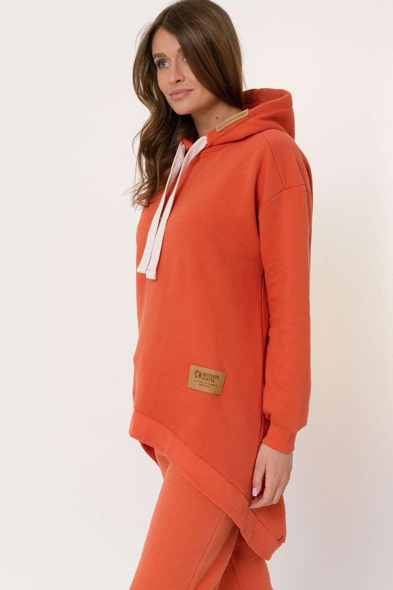ORANGE HOODIE WITH EXTENDED BACK - ANDAMAN