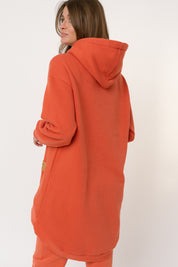 ORANGE HOODIE WITH EXTENDED BACK - ANDAMAN
