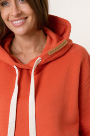 ORANGE HOODIE WITH EXTENDED BACK - ANDAMAN
