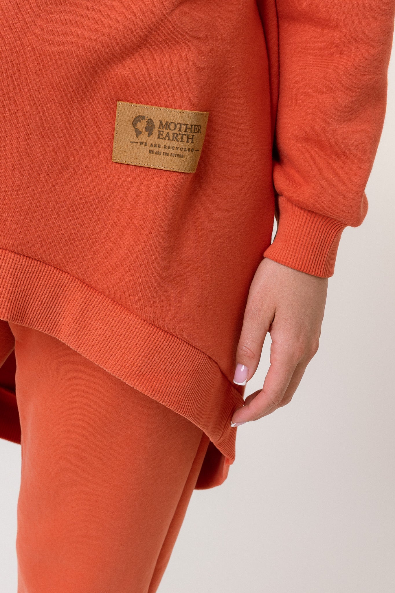 ORANGE HOODIE WITH EXTENDED BACK - ANDAMAN