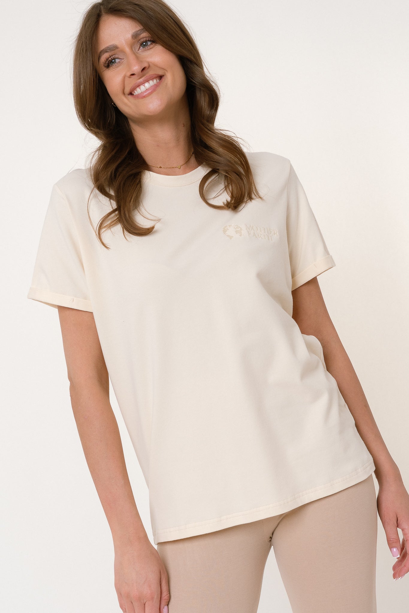 ECRU-MORAINE WOMEN'S T-SHIRT