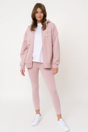 LIGHT PINK COTTON LEGGINGS - LUIZIANA