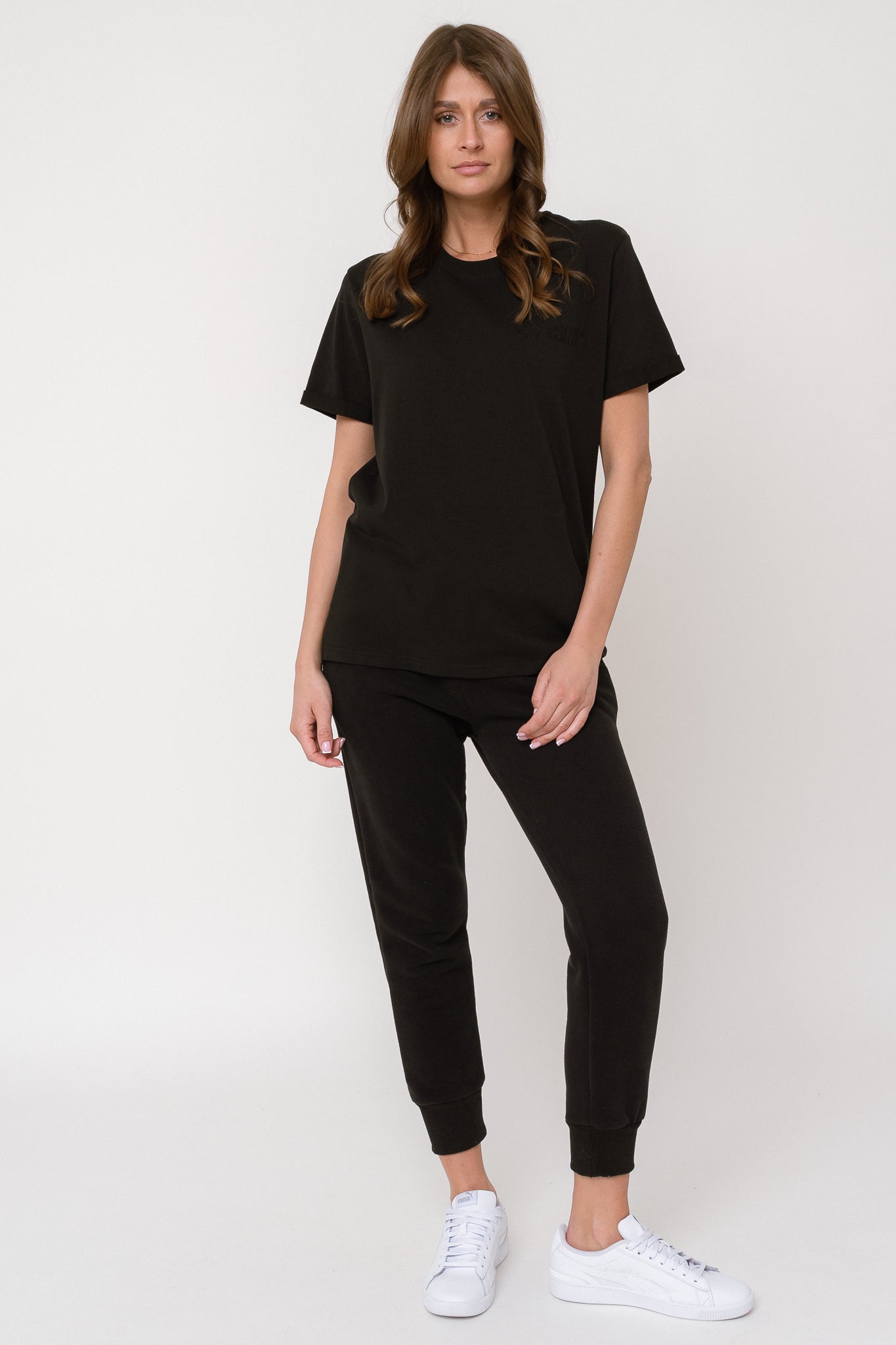WOMEN'S BLACK T-SHIRT - MORAINE