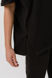 WOMEN'S BLACK T-SHIRT - EGADA