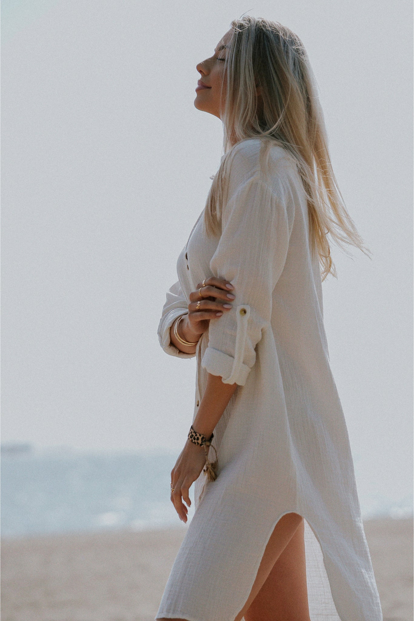 ECRU MUSLIN DRESS - NIOBE
