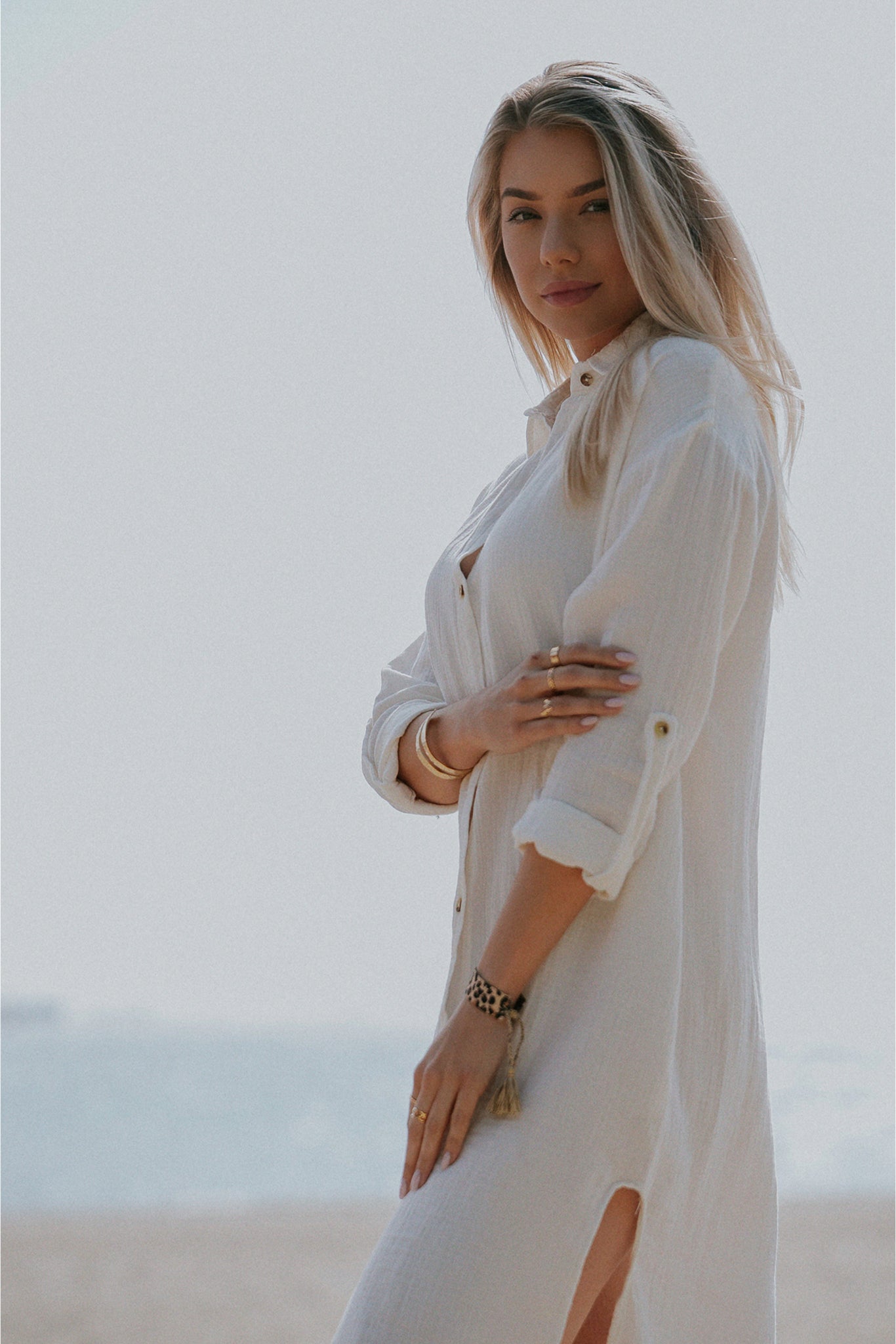 ECRU MUSLIN DRESS - NIOBE