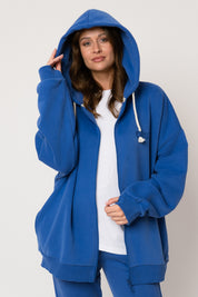 BLUZA Z KAPTUREM ROZPINANA CHABROWA - NIKO