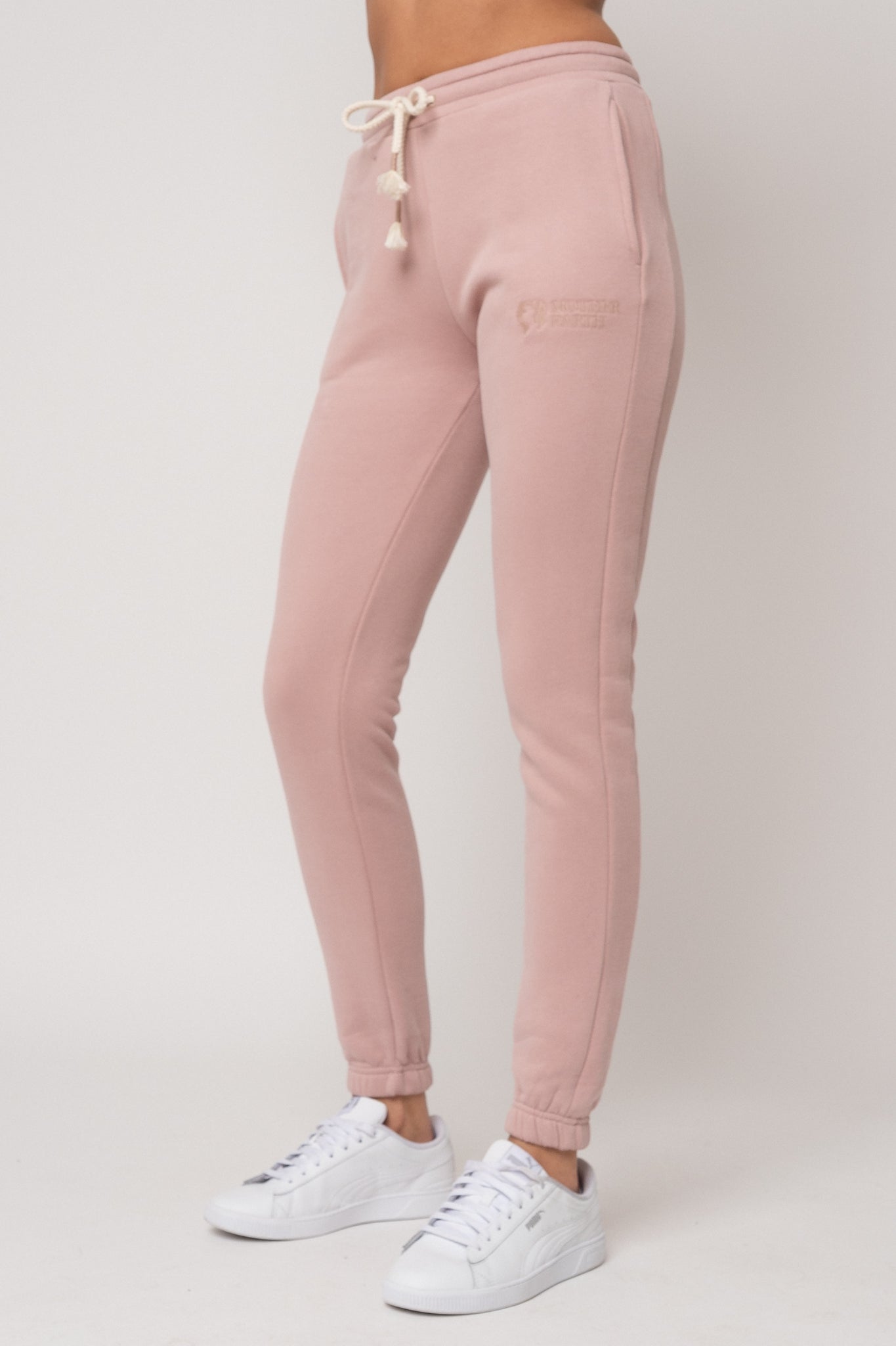 FITTED LONG LIGHT PINK SWEATPANTS - ITAKA