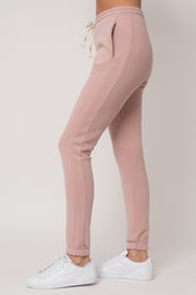 FITTED LONG LIGHT PINK SWEATPANTS - ITAKA