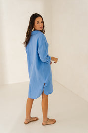 BLUE MUSLIN DRESS - NIOBE