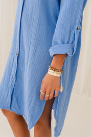 BLUE MUSLIN DRESS - NIOBE