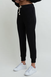 BLACK JOGGER TROUSERS - BEGERA