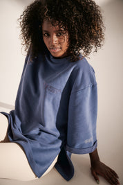 OVERSIZE SWEATSHIRT DARK BLUE - CARNEYA