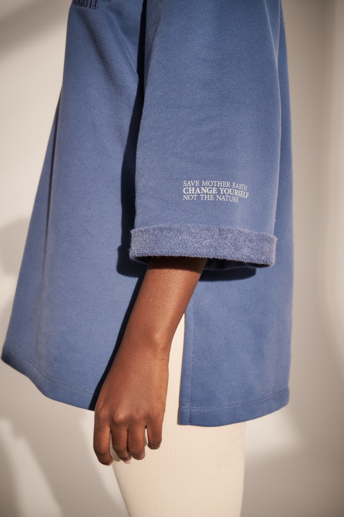 OVERSIZE SWEATSHIRT DARK BLUE - CARNEYA