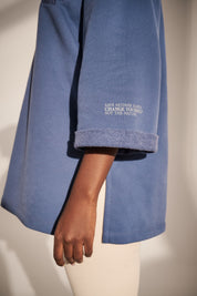 OVERSIZE SWEATSHIRT DARK BLUE - CARNEYA