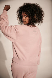 BLUZA OVERSIZE JASNORÓŻOWA - COMINO