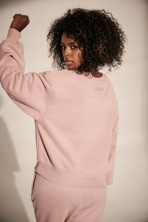 BLUZA OVERSIZE JASNORÓŻOWA - COMINO