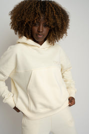 BLUZA Z KAPTUREM ECRU - MURIA