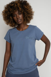 WOMEN'S BLUE T-SHIRT - PETIT