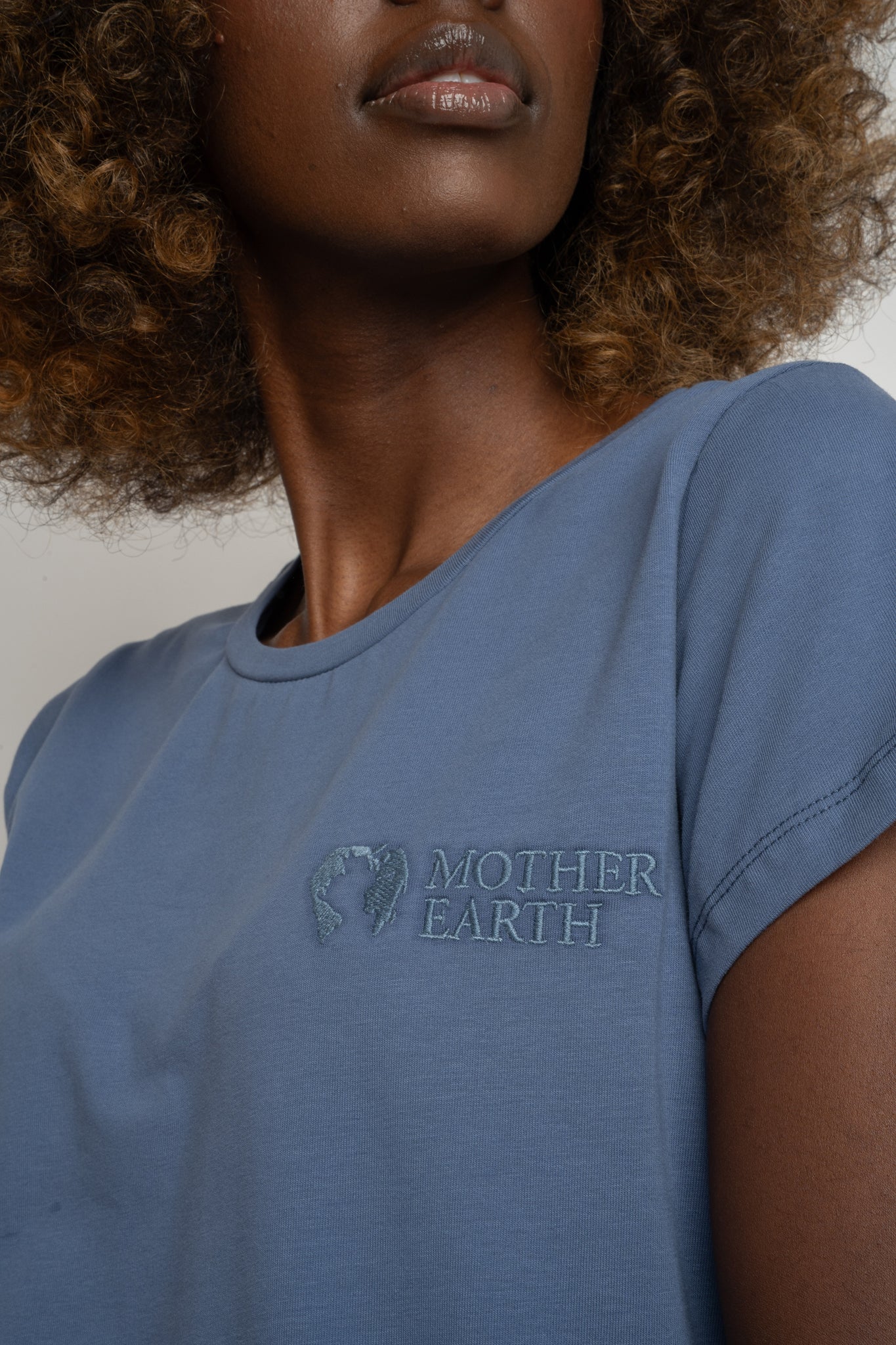 WOMEN'S BLUE T-SHIRT - PETIT